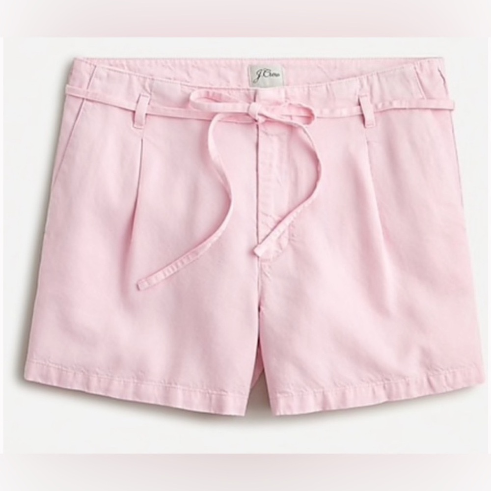 NWT JCrew Washed trouser short with belt